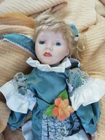 Old porcelain doll with head, hands and feet, 42 cm