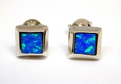 Silver earrings with opal stones (zal-ag112385)