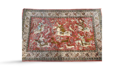 SZ1005 Vadász 100% selyemszőnyeg 186x106 cm