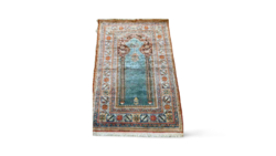Kayseri 100% silk carpet 134x92cm