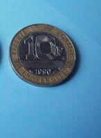 French 10 franc coin