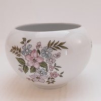 Zsolnay floral spherical pot, 13 cm