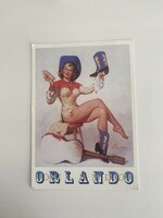 Orlando, pin up western csizma sexi hölgy kacér képeslap