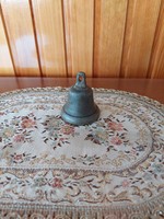 Copper barbell, clean, undamaged, patina, pleasant ringing sound, bell, pigeon