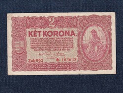 Kis címletű Korona államjegyek 2 Korona bankjegy 1920 (id74092)