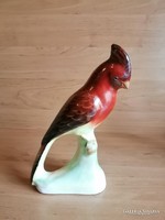 Bodrogkeresztúri kerámia papagáj figura - 20 cm (po-4-2)