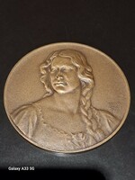 Lajos Berán Budapest memorial 1931 bronze commemorative medal plaque