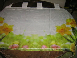 Beautiful vintage daffodil colored stained glass curtain
