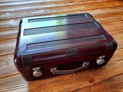 Vinyl suitcase, bag, 40 x 30 x 17.5 cm