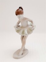 Hollóháza porcelain ballerina, 13.5 cm