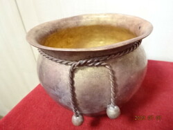Antique copper bowl, height 11 cm. Jokai.