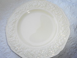 English porcelain faience plate with convex fruit pattern