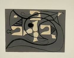Tamás Lossonczy - abstract picture 1962.