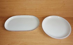 Alföldi porcelán kínáló asztalközép 2 db egyben - 23*39 cm, átm. 29 cm (6p)