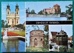 Tata részletek, postatiszta képeslap, 1978