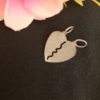Silver heart pendant 2 cm