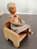 Doll house antique doll,