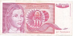 Yugoslavia 10 dinars 1990 fa