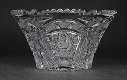 1N502 beautiful crystal centerpiece serving bowl 8 x 15 cm