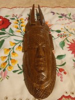 Fali fa  maszkfej nemesfából  31.cm