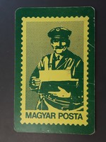 Card calendar 1982 - retro, old pocket calendar with Hungarian post inscription