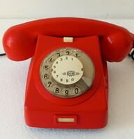 Retro piros design telefon újszerű állapotban ALKUDHATÓ