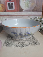 Zsolnay shield-sealed forget-me-not coma bowl