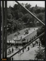 Larger size, photo art work by István Szendrő. Budapest, city park, dodgem, cars, amusement park