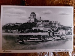 Képeslap: Esztergom - Bazilika a kikötővel