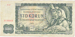Csehszlovákia 100 korona 1961 G