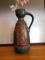 Georgian ceramic vase with ethno pattern 32.5