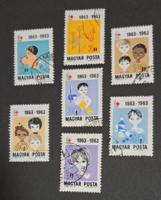 1963. Red Cross (v) stamp row a/9/5