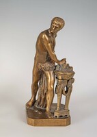 Caius Mucius Scaevola  bronz szobra -  Louis-Pierre Deseine francia szobrász műve után