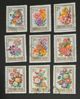 1965.     Felszabadulás (V) Virág  (V) bélyeg sor A/9/5