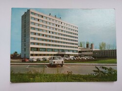 Régi képeslap 1972 Gyula SZOT Medosz gyógyüdülő fotó levelezőlap régi autók