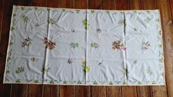 Herend pattern embroidered tablecloth, 148 x 75 cm
