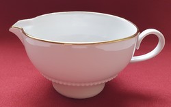 Eschenbach Bavaria német porcelán szószos mártásos tál kiöntő arany széllel