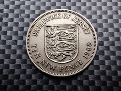 Jersey 5 Új penny, 1968