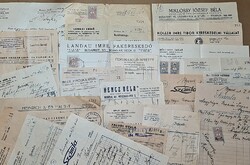 MA MINDENT ELADOK! :)  Antik fejléces számlák 1930-1943-ból
