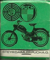 Levélgyufa - PUCH MOTORKERÉKPÁR (4 x 5 cm)