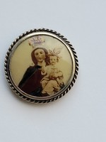 Ezüst Foglalatos Szűz Mária, Madonna kép