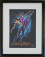 Attila Boros: I look up to you - with frame 40x30 cm - artwork: 30x20cm - ba23/815