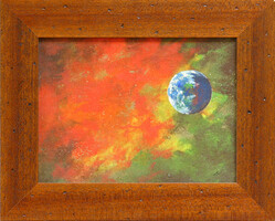 Tibri Creative Workshop: Interstellar wanderer - framed 26x31cm - artwork: 20x25cm - t18/105
