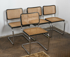 Bauhaus stílusú, 4 darab "Cesca" szék (Gavina cég, Olaszország)