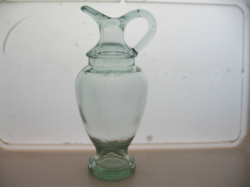 Green glass jug, vase