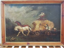 RUDNAY GYULA  Szénásszekéren
