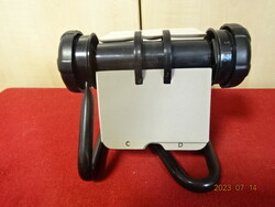 Business card holder roller, stands on metal legs, height 14 cm. Jokai.