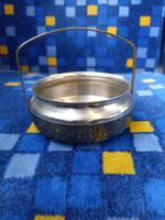 Gorgeous old metal serving basket/bowl (11x9x4.5 cm)