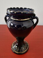 Bozsik Kálmán Kuntszentmárton váza, jelzett, 13,5 cm