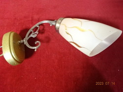 RÁBA LUX egy karos fali lámpa, szára bronz, a faltól való távolsága 33 cm. Jókai.